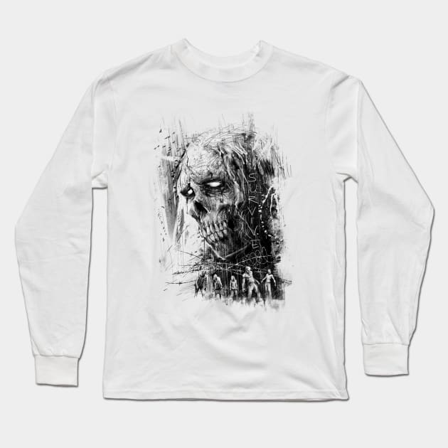 Zombie Long Sleeve T-Shirt by bohater13